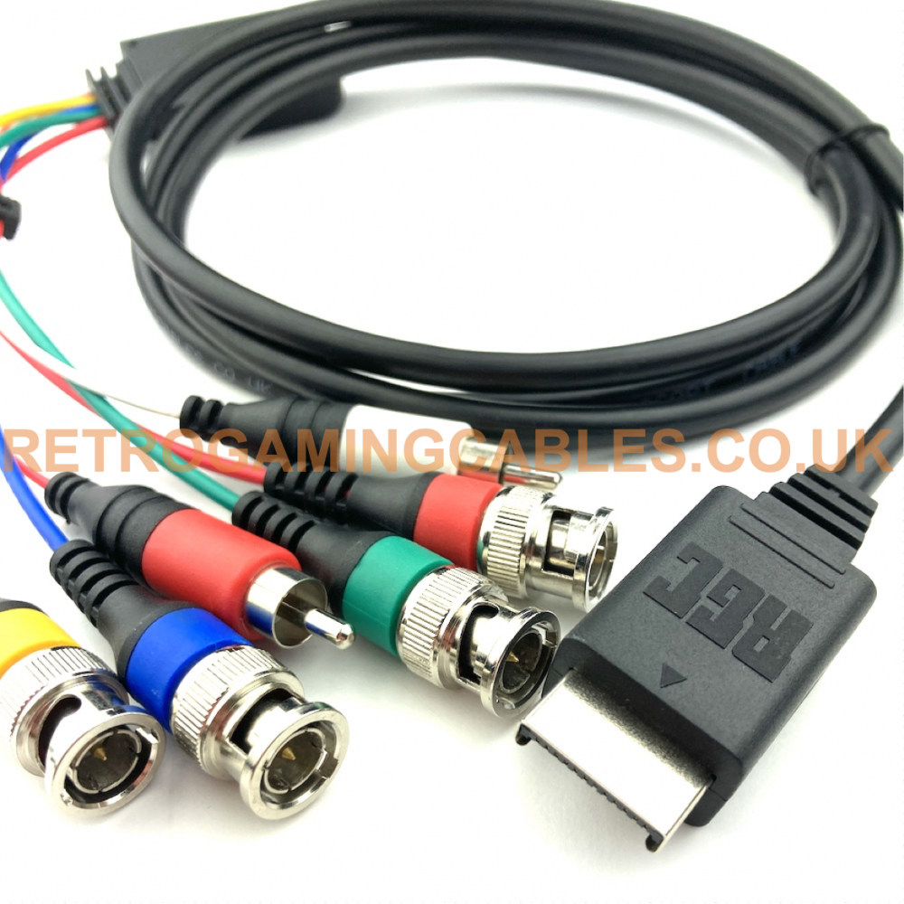 Sony PlayStation 2 NTSC PAL sync on luma PACKAPUNCH RGB BNC cable